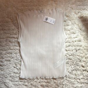 ABERCROMBIE Elegant White Sheer Top